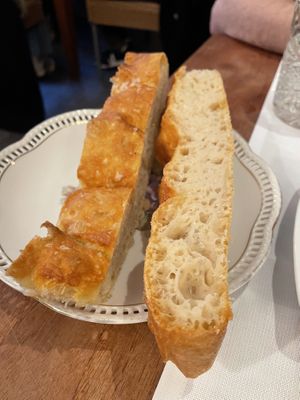 Bread  at Betty's Vegetarian Restaurant in Amsterdam