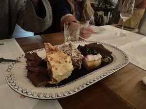 The cakes are wonderful   at Betty's Vegetarian Restaurant in Amsterdam