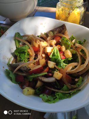 The only option of vegan salad they had at Nomada Organics & Gourmet in La Paz