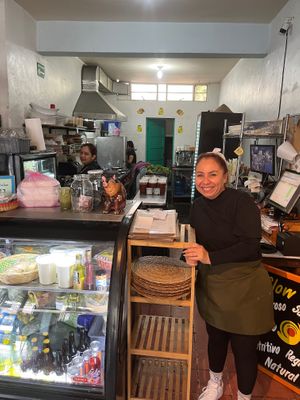 the cafe at Nomada Organics & Gourmet in La Paz