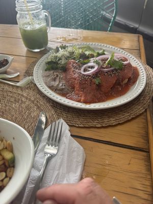Entomatadas veganos   at Nomada Organics & Gourmet in La Paz