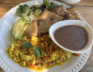 Tofu scramble   at Nomada Organics & Gourmet in La Paz