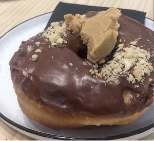 YUM peanut butter  at Delish Vegan Doughnuts in Madrid