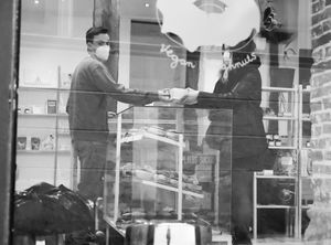 Exterior at Delish Vegan Doughnuts in Madrid