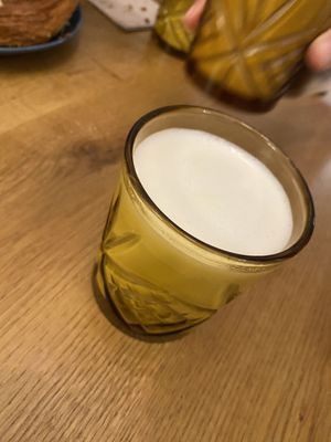 Latte de pistacho   at Delish Vegan Doughnuts in Madrid