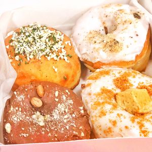 Donuts at Delish Vegan Doughnuts in Madrid