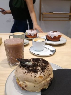 Cookies and cream at Delish Vegan Doughnuts in Madrid