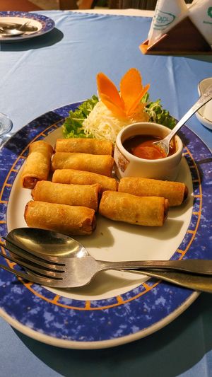 vegetable spring rolls at Bukhara in Dhaka