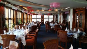 17 floors up with a great view and classy ambience. at Bukhara in Dhaka