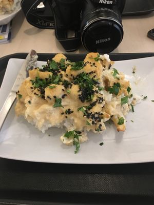 Cauliflower Tahini bake at Deli's Vegan Bisztro in Budapest