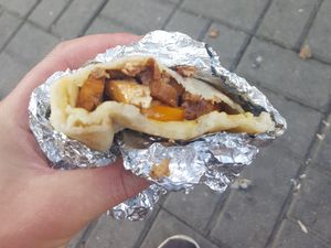 Smoked tofu at BerryBlin in St Petersburg