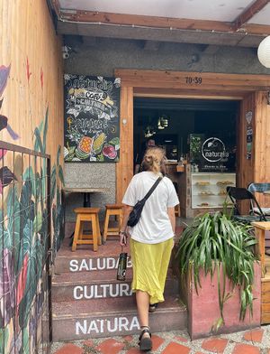   at Naturalia Cafe in Medellin