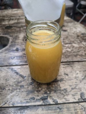 Menu of the day - drink at Naturalia Cafe in Medellin