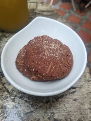 Dessert cookie at Naturalia Cafe in Medellin
