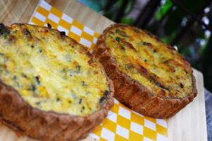 Vegetable Quiche at Naturalia Cafe in Medellin
