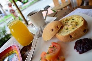 Breakfast  at Naturalia Cafe in Medellin