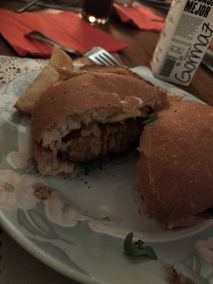 Hamburguesa Yellowstone at Musli in Torrelavega