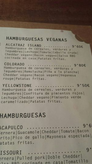 Vegan Burgers at Musli in Torrelavega