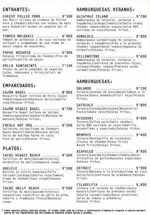 Nuevo menú at Musli in Torrelavega