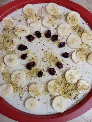 Raw Banana tart at Kelari in Amorgos