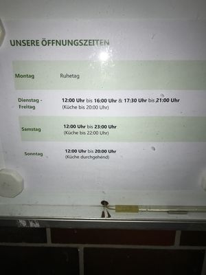 Öffnungszeiten Änderung! at T's Restaurant in Cologne