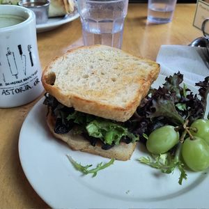 Portabella sandwich at Blue Scorcher Bakery Cafe in Astoria