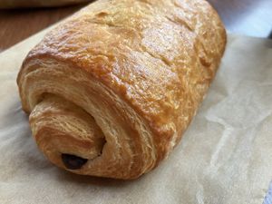 pain au chocolate  at Blue Scorcher Bakery Cafe in Astoria