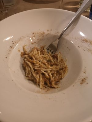 Trofie with Porcini at Il Papeoto in La Spezia