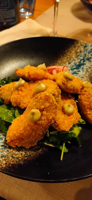 Funghi porcini croccanti at Il Papeoto in La Spezia