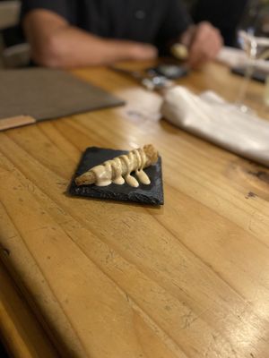 Complimentary starter  at Il Papeoto in La Spezia