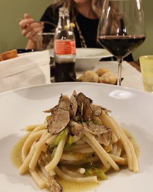 Truffle pasta  at Il Papeoto in La Spezia
