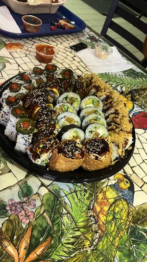 Sushi plate was massive and it was delicious #Veganuary at Seed Ranger in Ventura