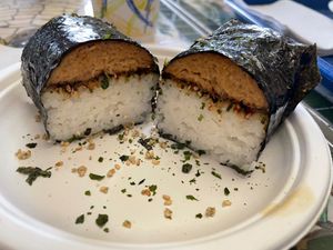 Spam musubi. It was so good!  at Seed Ranger in Ventura
