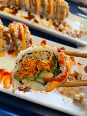 I never liked fish much before going vegan, but this was delicious!  at Seed Ranger in Ventura