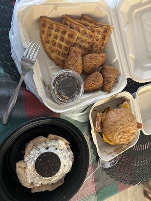 Chicken n waffles & fried Oreo?   at Seed Ranger in Ventura