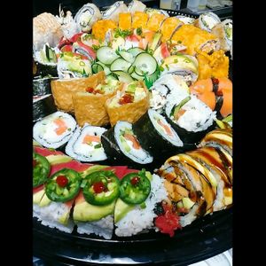 ?% vegan sushi platter at Seed Ranger in Ventura