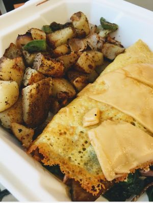 "Ventura Omelette" Vegan using Just Egg at Seed Ranger in Ventura