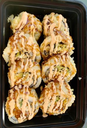 Golden California Roll at Seed Ranger in Ventura