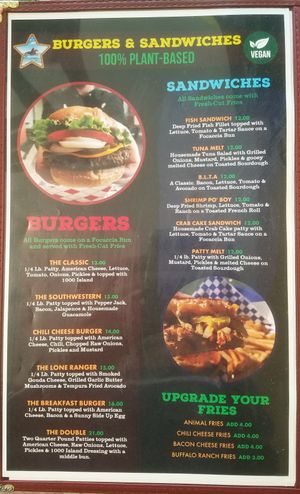 Menu at Seed Ranger in Ventura