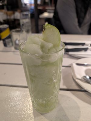 Apple ginger crush mocktail at Col'Cacchio Pizzeria in Franschhoek