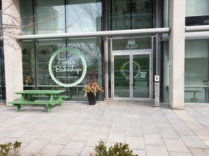 Shop front at Tori's Bakeshop - Canary District in Toronto