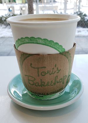 Americano with soy creamer. at Tori's Bakeshop - Canary District in Toronto