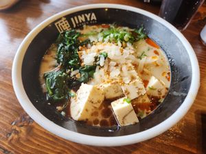 Spicy vegan ramen at JINYA Ramen Bar in Bellevue