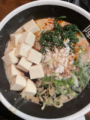 Spicy creamy vegan  at JINYA Ramen Bar in Bellevue