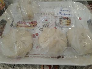 Savoury steamed buns (salapao) at Happy Time in Chiang Mai