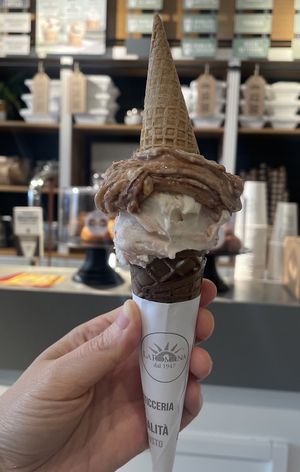   at Gelateria La Romana in Bergamo