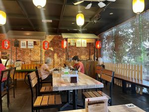 Seating   at Vegan Delights Cafe in Ipoh