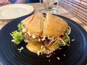  Burger   at Vegan Delights Cafe in Ipoh