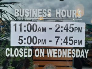 Opening hrs as at 2023-12. at Vegan Delights Cafe in Ipoh