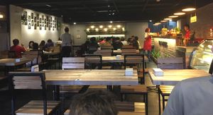 The interior of the cafe at Vegan Delights Cafe in Ipoh